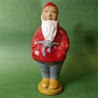 gammel julemands sparegris gammelt keramik julepynt.